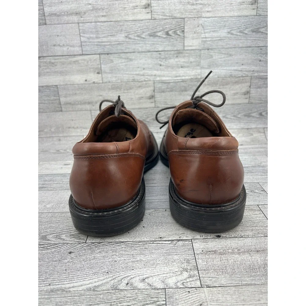 Florsheim Comfortech Men Brown Leather Split Toe Oxford Dress Shoes Sz 11M